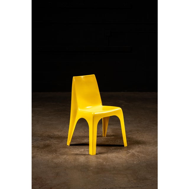 1960s Marbon Cycolac Yellow Molded Plastic Chairs For Sale In Chicago - Image 6 of 10