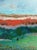 A 1980s abstract acrylic painting on paper by the American artist Harry Hilson (1935-2004). This piece features an...