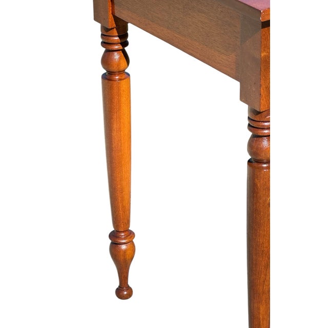 Early 19th Century Antique Pennsylvania Sheraton Walnut Single Drawer Side Table For Sale - Image 9 of 12