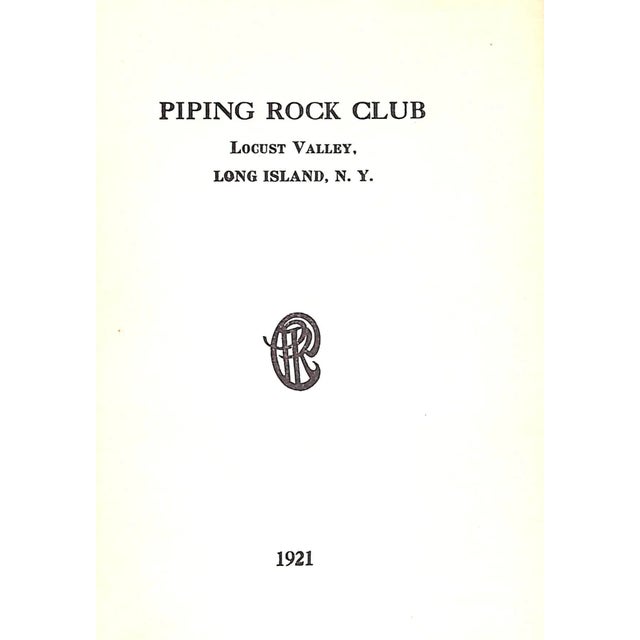 Traditional Piping Rock Club 1921 Members Annual For Sale - Image 3 of 9