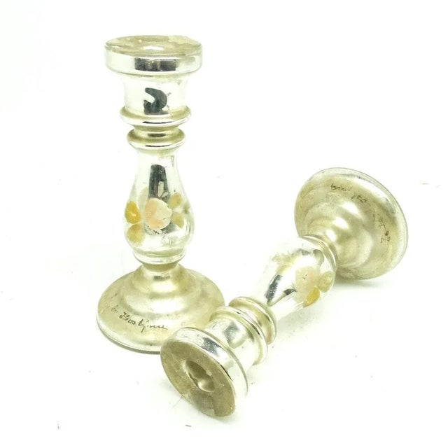 Beidermeier Candleholders, Czechoslovakia, 1890s, Set of 2 For Sale - Image 3 of 6