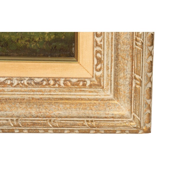 Framed Oil on Panel Cows by Stream by Louis Coignard For Sale - Image 12 of 13