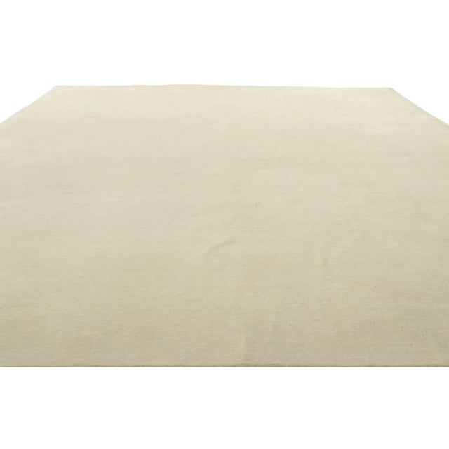 Modern Style Ivory Area Rug - 08'01 X 10'00 For Sale - Image 4 of 9