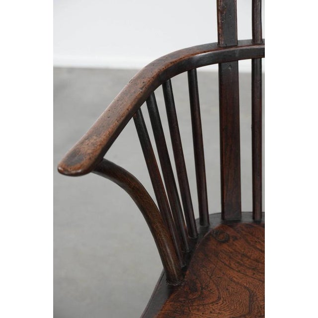 Antique 18th Century English Windsor Chair with Slatted Backrest For Sale - Image 11 of 18