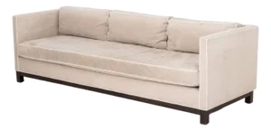 Mitchell Gold + Bob Williams Beige Velvet Sofa