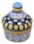 CBk LTD Vintage Porcelain Trinket Box Cupcake With Gold Accents For Sale