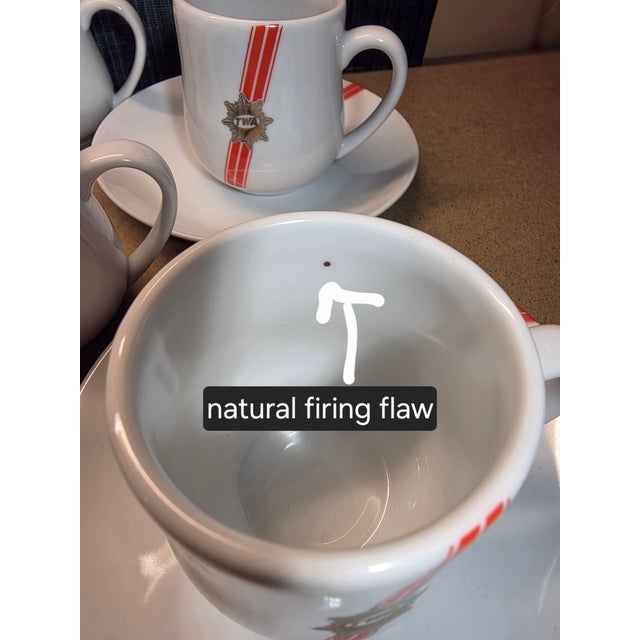 1970s Twa Vintage Airline Serveware For Sale - Image 5 of 7