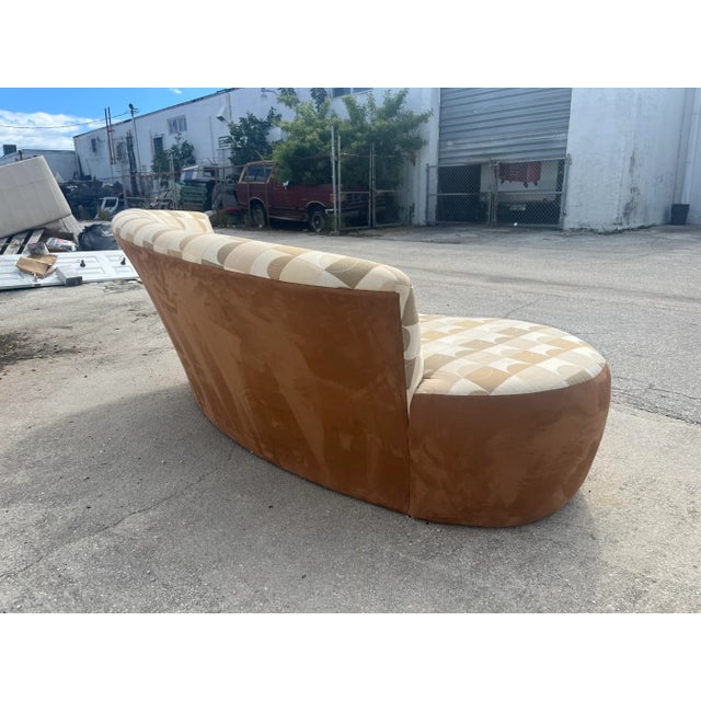 Weiman Style Modern Curved Serpentine Cloud Sofa For Sale - Image 9 of 13