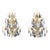 Mid 20th Century Pair of Restored French Plaza Hotel Crystal Wall Sconces For Sale