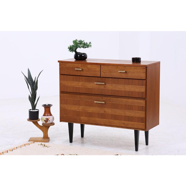 Vintage Walnut Shoe Cabinet, 1960s For Sale - Image 4 of 14