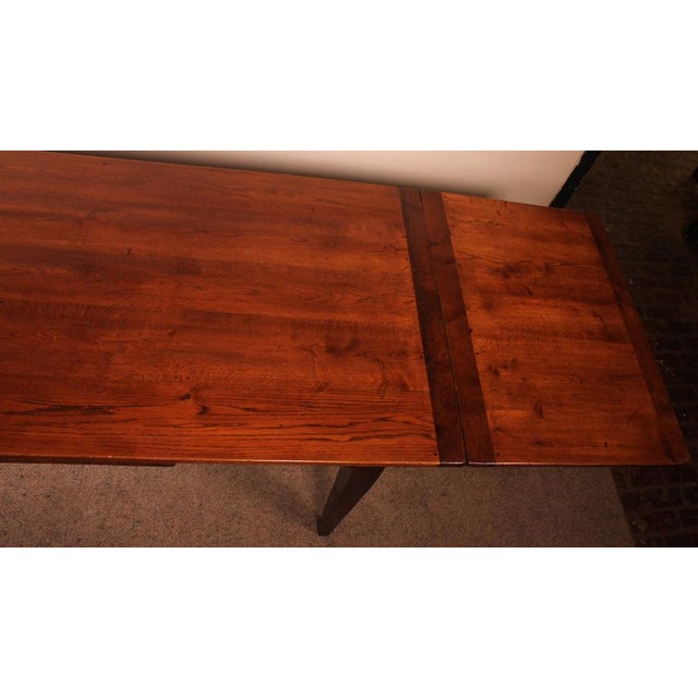 19th Century French Extending Oak Table For Sale - Image 10 of 13