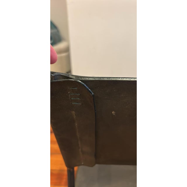 Green Four Hands Jack Leather Rocker For Sale - Image 8 of 12