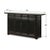 Contemporary Vintage Distressed Black Lacquer Sideboard with Four Drawers and Four Doors For Sale - Image 3 of 7