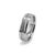 Gender: Men Metal Type: Platinum and 18K White Gold Ring Size: 9.25 Width: 5.85 mm Weight: 7.41 grams One man's Rhodium...