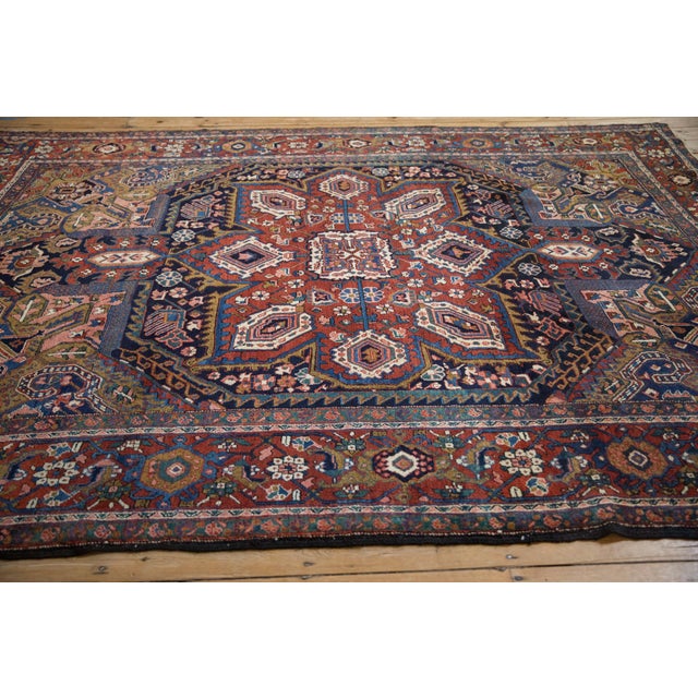 Vintage Heriz Carpet - 7'5" X 10'4" For Sale - Image 9 of 13
