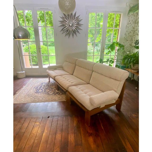 Beige Three-Seater Sofa by Rolf Benz, Germany, 1980s For Sale - Image 8 of 18