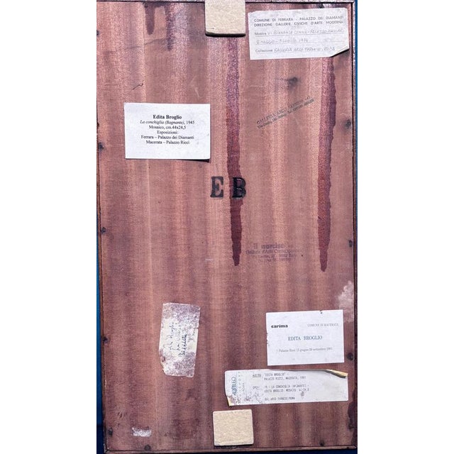 Stone Edita Broglio, The Shell-Bather Mosaic, 1945 For Sale - Image 7 of 16