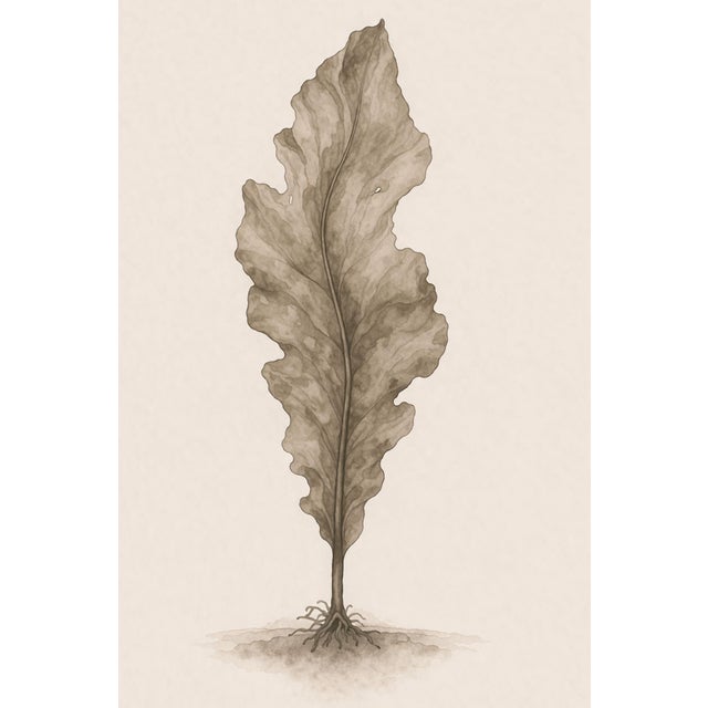 Coastal Botanical Collection, Set of 4, Seaweed & Coral Studies, 24" × 36" Each For Sale - Image 10 of 11