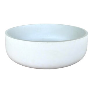 Made Goods Modern White Concrete Silvia Bowl For Sale