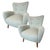 Mid-Century Modern Pair of Mid-Century Modern Lounge Chairs Newly Upholstered in Designer Fabrics For Sale - Image 3 of 7