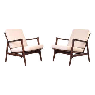 Mid-Century Stefan Lounge Chairs from Swarzędz Furniture Factory, 1960s, Set of 2 For Sale
