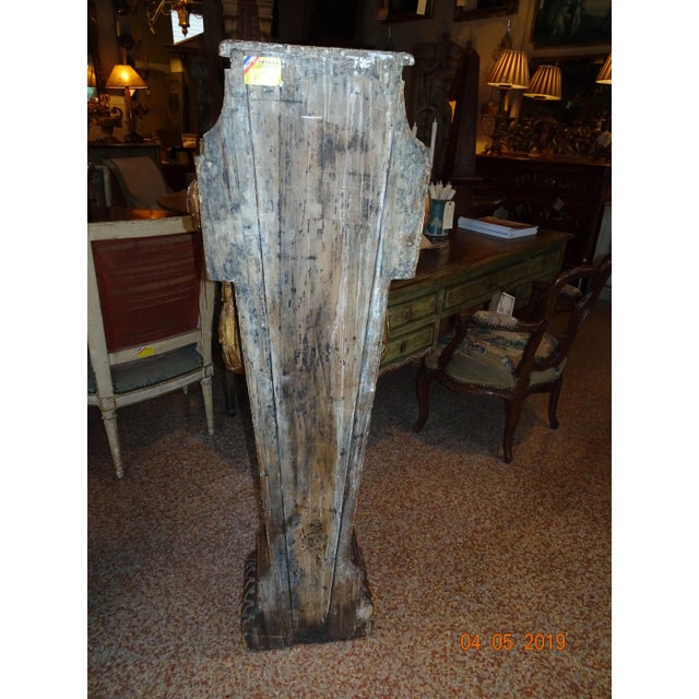 19th Century French Gilt & Painted Pedestal For Sale - Image 4 of 13