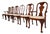 Baker Furniture Georgian Carved Mahogany Dining Chairs, Set of Six For Sale