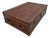 Vintage Leather Steamer Coffee Trunk From Retired Restoration Hardware Collection With Storage For Sale