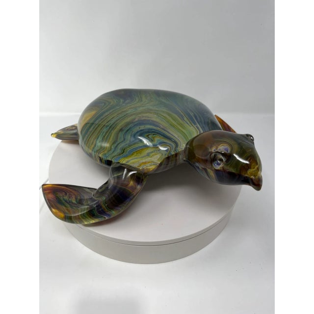 Traditional Murano Glass Turtle by Zanetti For Sale - Image 3 of 6