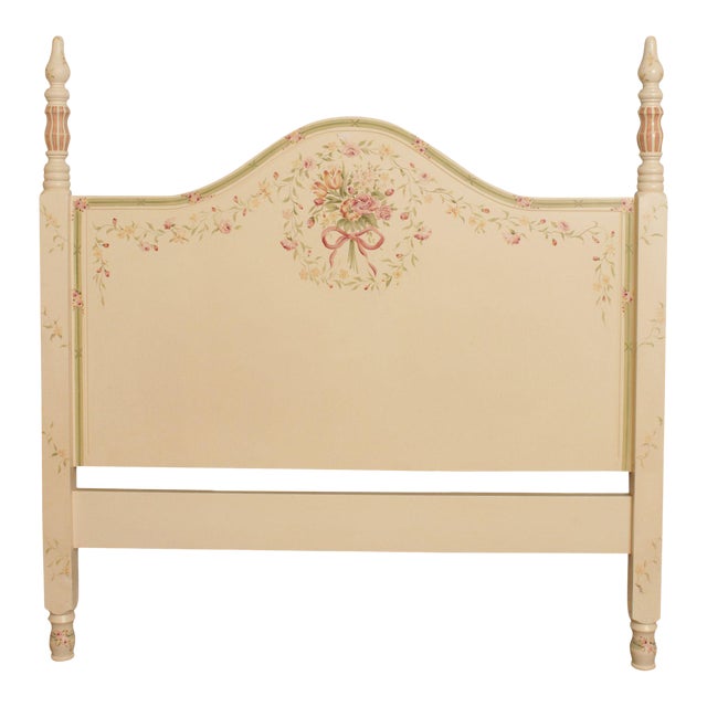 Floral Hand Painted Queen Size Headboard Chairish