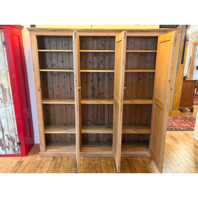 Antique 19th Century English Scrubbed Pine Cupboard For Sale - Image 11 of 12