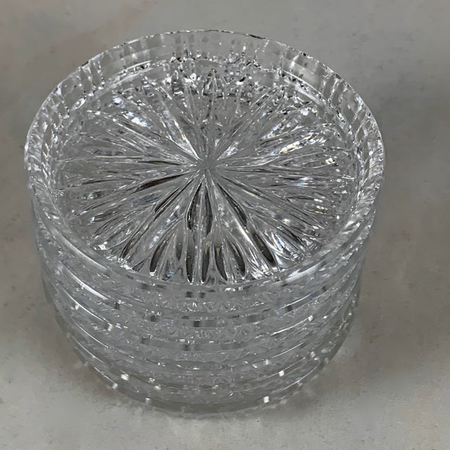 Vintage Waterford Lead Crystal Drink Coasters, Set of Six Chairish