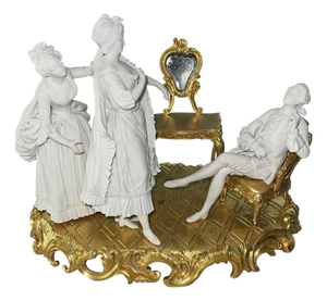 19th Century Sèvres Biscuit Porcelain & Gilt Bronze Figural Group