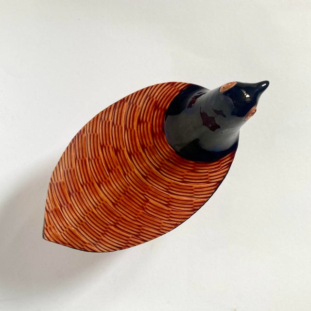 Lidded Ceramic Bird Box by Bitossi, Italy For Sale - Image 5 of 8