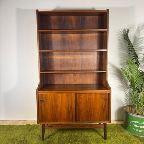 Vintage Rosewood Bookcase – Mid-Century Modern Scandinavian Design