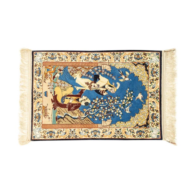 Vintage Isfahan Rug For Sale - Image 9 of 9