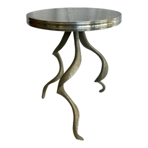1980s Arthur Court Aluminum Side Table