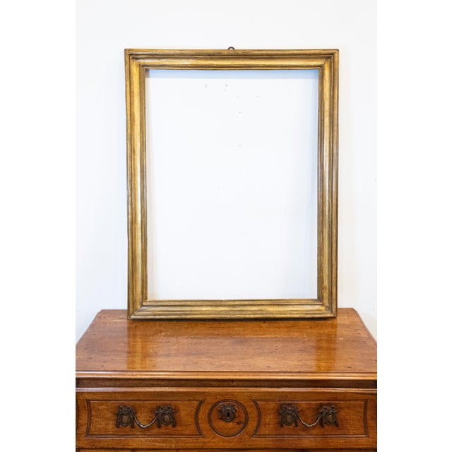18th Century Italian 18th Century Giltwood Frame with Rustic Character For Sale - Image 5 of 11