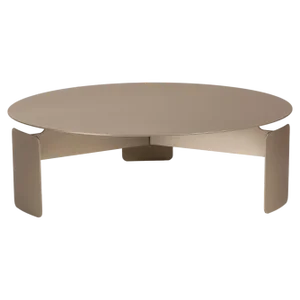 Shirudo Matt Nickel Plated Coffee Table by Mingardo