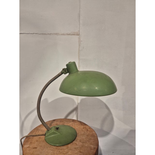 Green Bauhaus Desk Lamp in Green, 1920s For Sale - Image 8 of 14