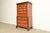 English Baker Furniture Historic Charleston Chippendale Carved Mahogany and Burl Wood Eleven-Drawer Highboy Dresser For Sale - Image 3 of 14