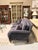 English Ethan Allen Hyde Sofa in Camby Indigo Performance Fabric With Nickel Nailhead Trim For Sale - Image 3 of 10
