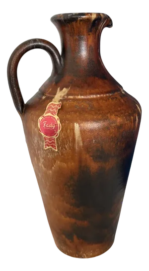 Large Vintage Rustic Pitcher in Artisanal Ceramic, France