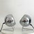 Vintage Chrome Eyeball Lamps, 1980s, Set of 2, in Good conditions. Designed 1980 to 1989 European Plug (up to 250V).The...