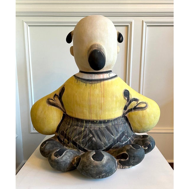 Ceramic Important Ceramic Sculpture Karako by Akio Takamori Exhibited and Published For Sale - Image 7 of 18