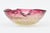 Barovier & Toso Vintage Murano Pink Glass Bowl With Silver and Gold Foil, 1960's, Italy For Sale - Image 4 of 10