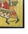 Pair of African Batik Art Signed Tribal 9x9 Each Custom Framed Signed. Set of 2 For Sale - Image 4 of 8