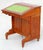Antique 1860s Victorian Walnut Davenport Writing Desk English Slant Front Secretary With Original Green Baize Top For Sale - Image 4 of 18