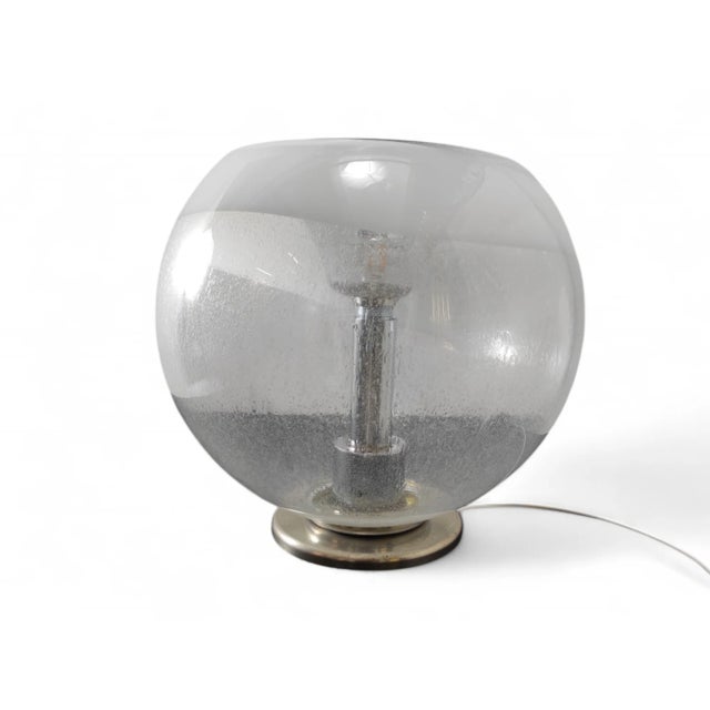 Vintage Glass Table Lamp, 1970s For Sale - Image 5 of 8