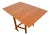 Mid Century Danish Modern Dining Table Drop Leaf Gate Leg Folding Teak MCM For Sale